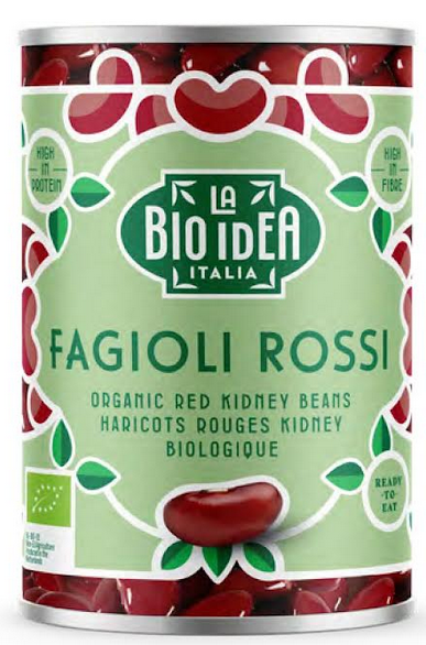 Haricots rouges bio en boîte, 400g