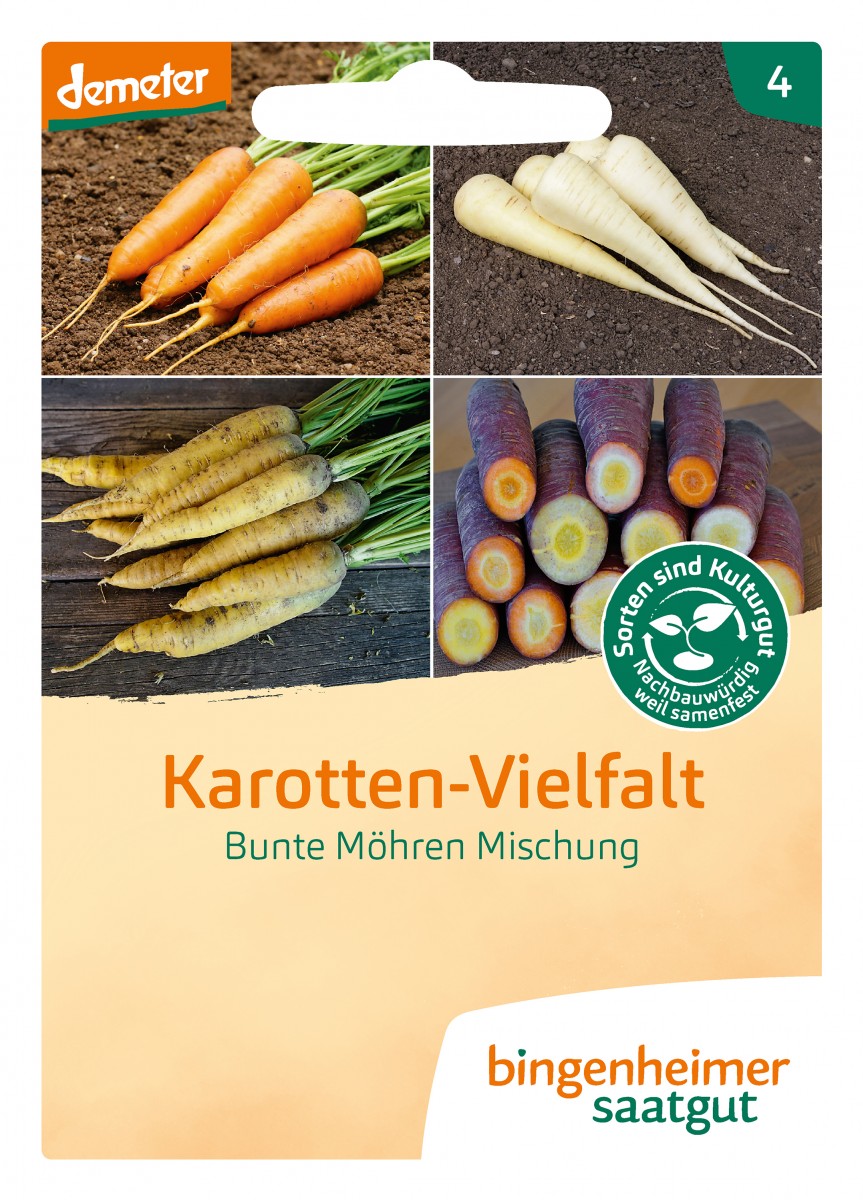 Bingenheimer Saatgut Karotten-Vielfalt