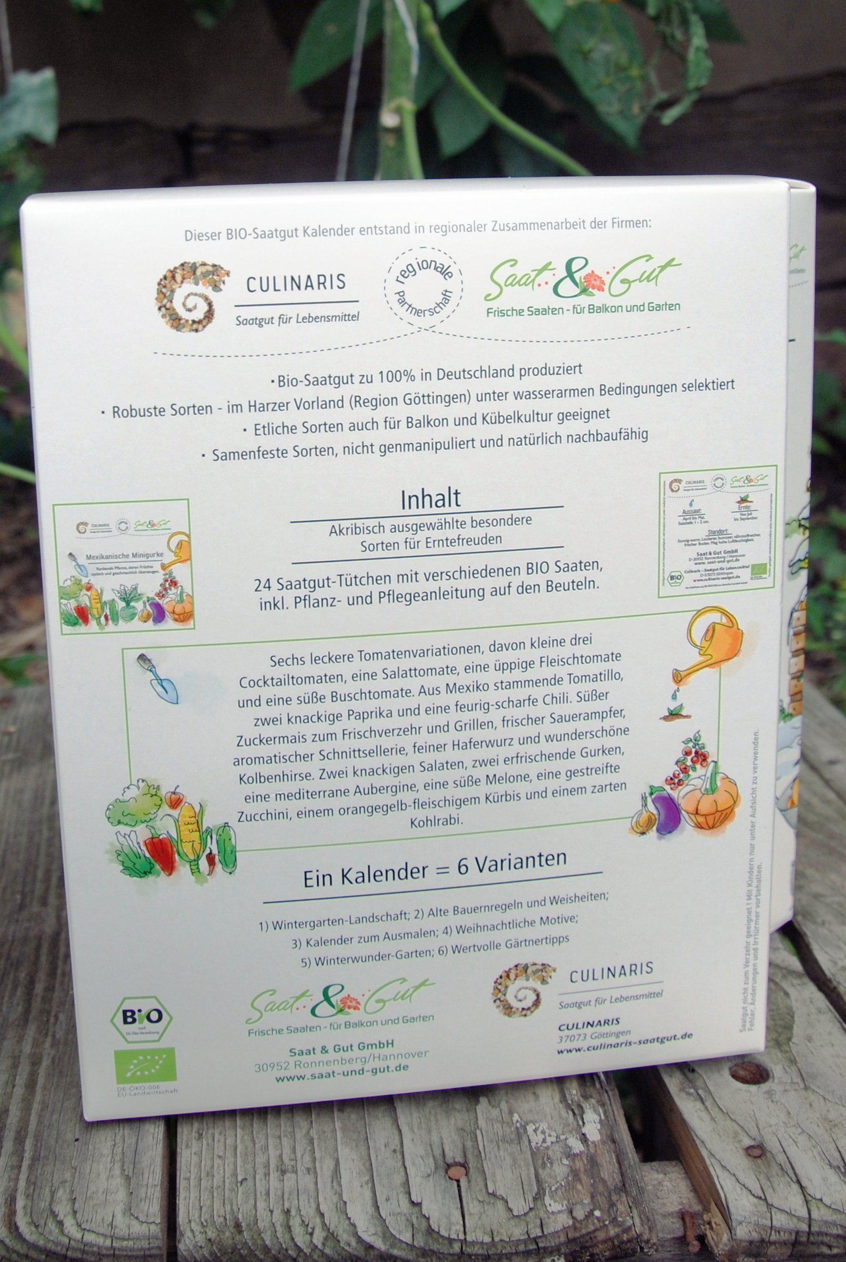 Calendario dell'Avvento di Semi Bio Culinaris 2026