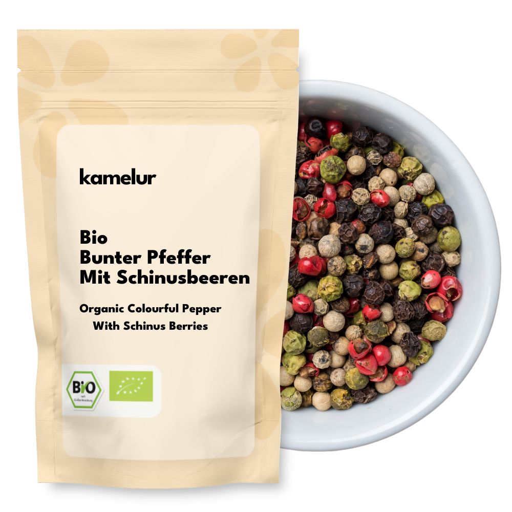 Poivre mélangé bio aux baies de Schinus 600g