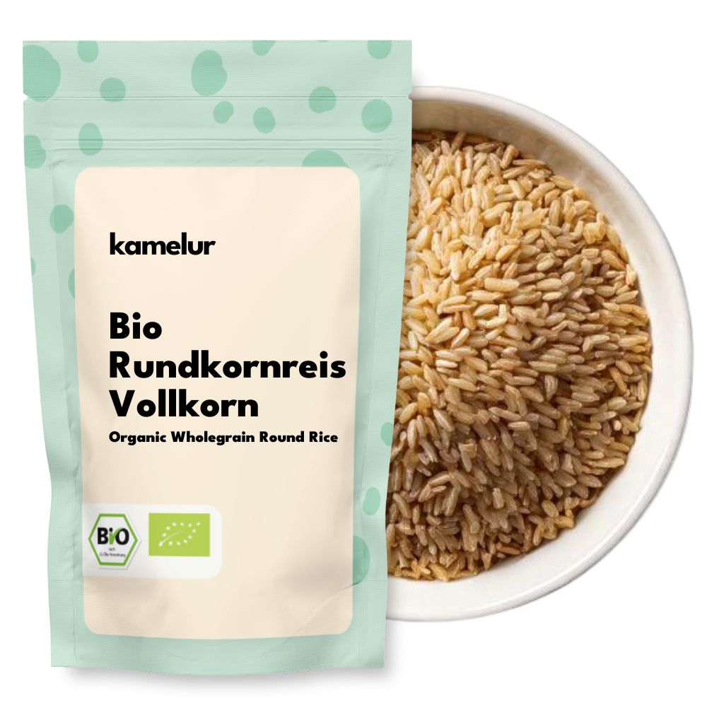 Riz rond biologique, grains entiers 5 kg
