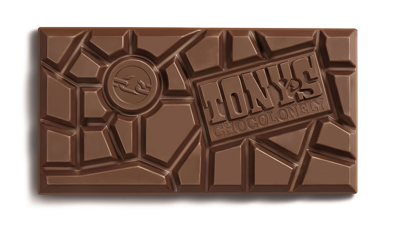 Chocolat au lait noir Tony's 42 % et caramel bretzel, 3 x 180 g