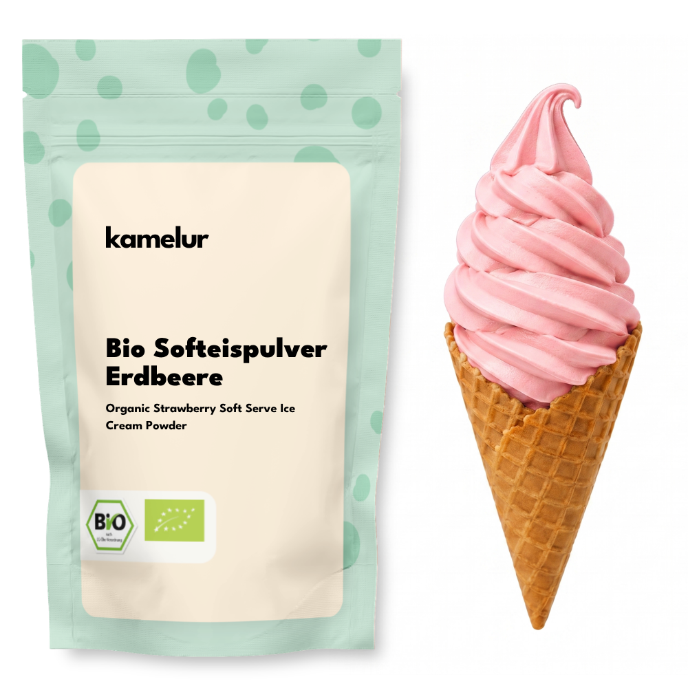 Preparato in polvere per gelato soft Fragola Bio