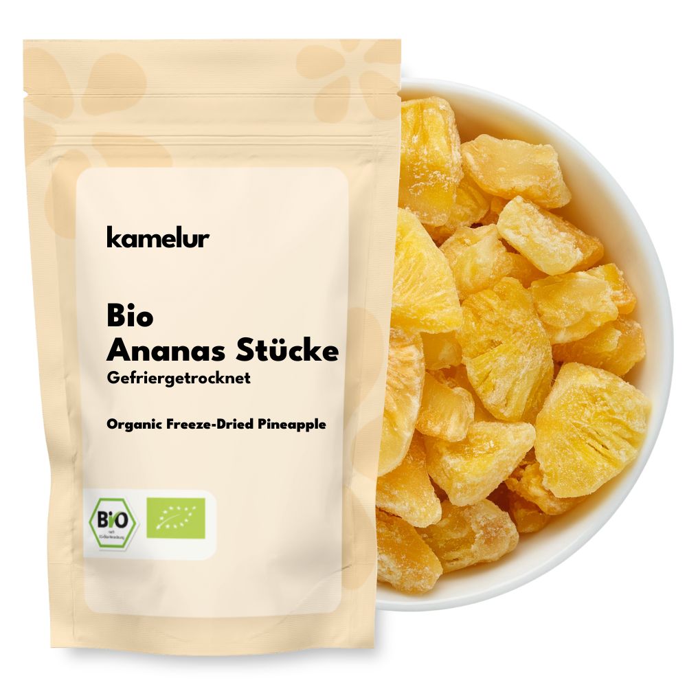 Morceaux d'ananas bio lyophilisés 500g