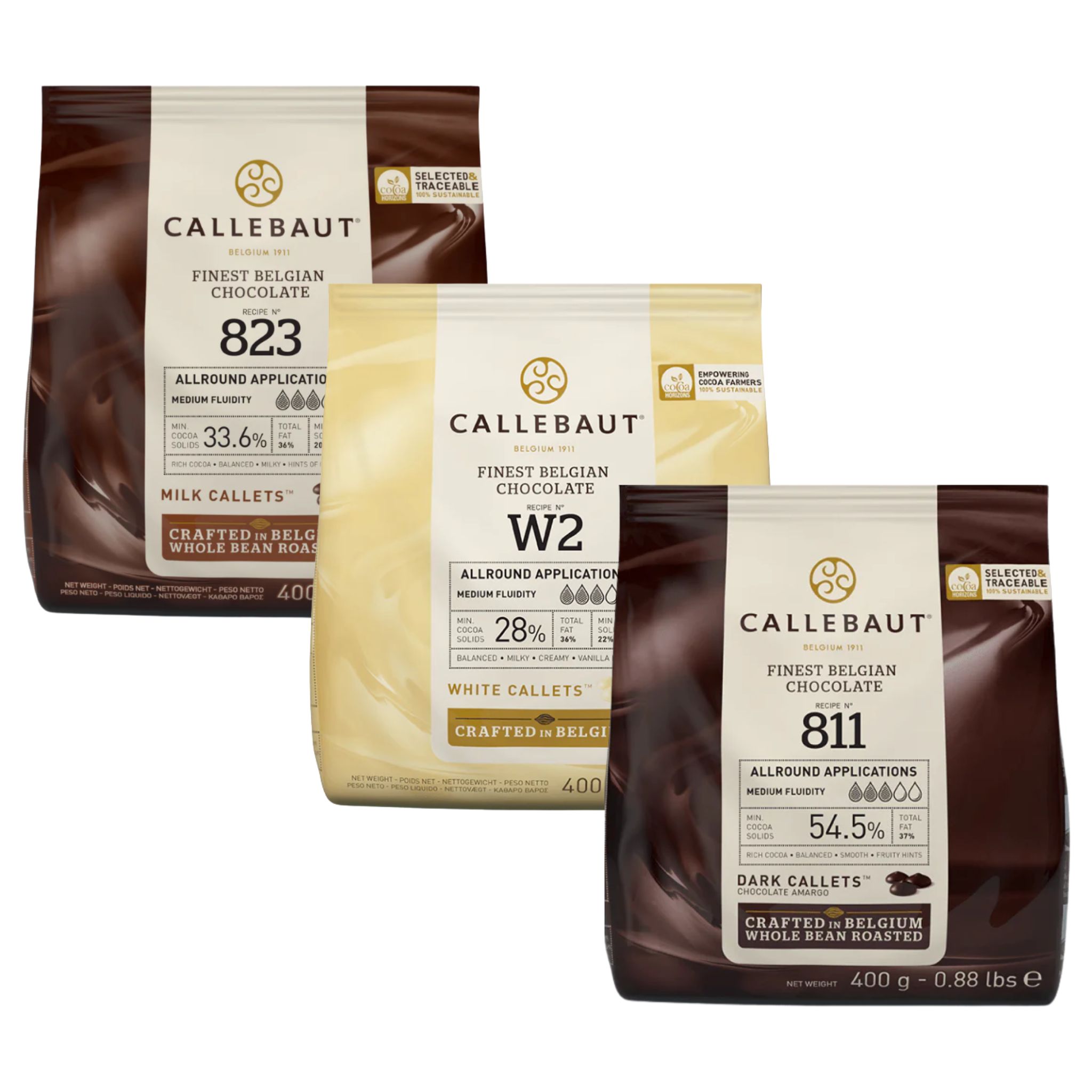 Barry Callebaut 3er Pack (823,811,W2) 1,2kg