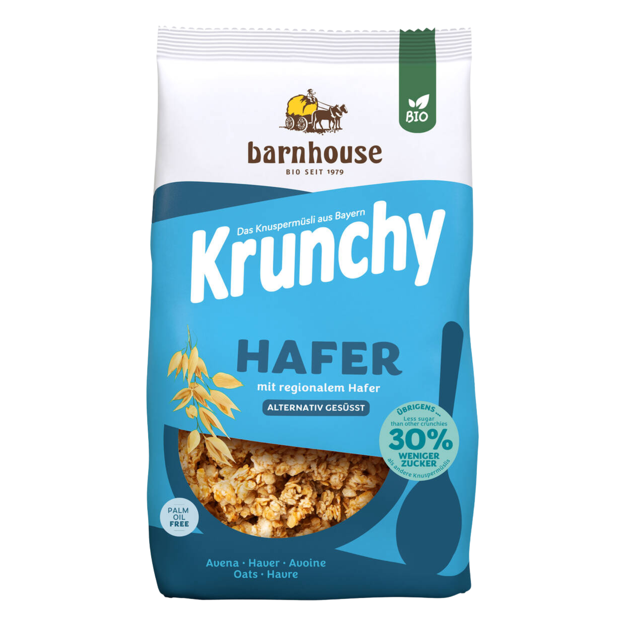 Barnhouse Bio Krunchy Avena meno zucchero 625g