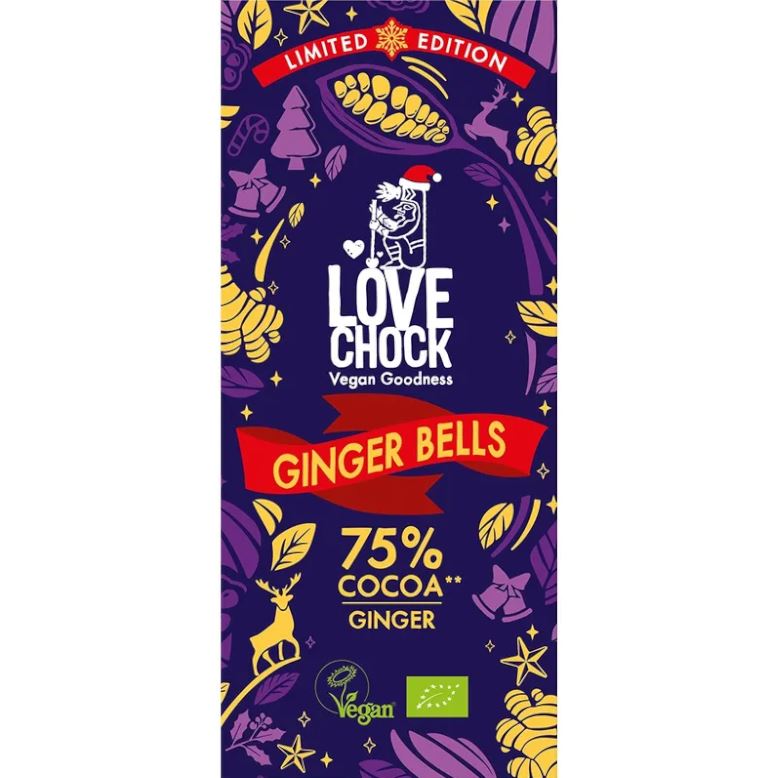 Lovechock Bio LOV Ginger Bells 75% 8x70g