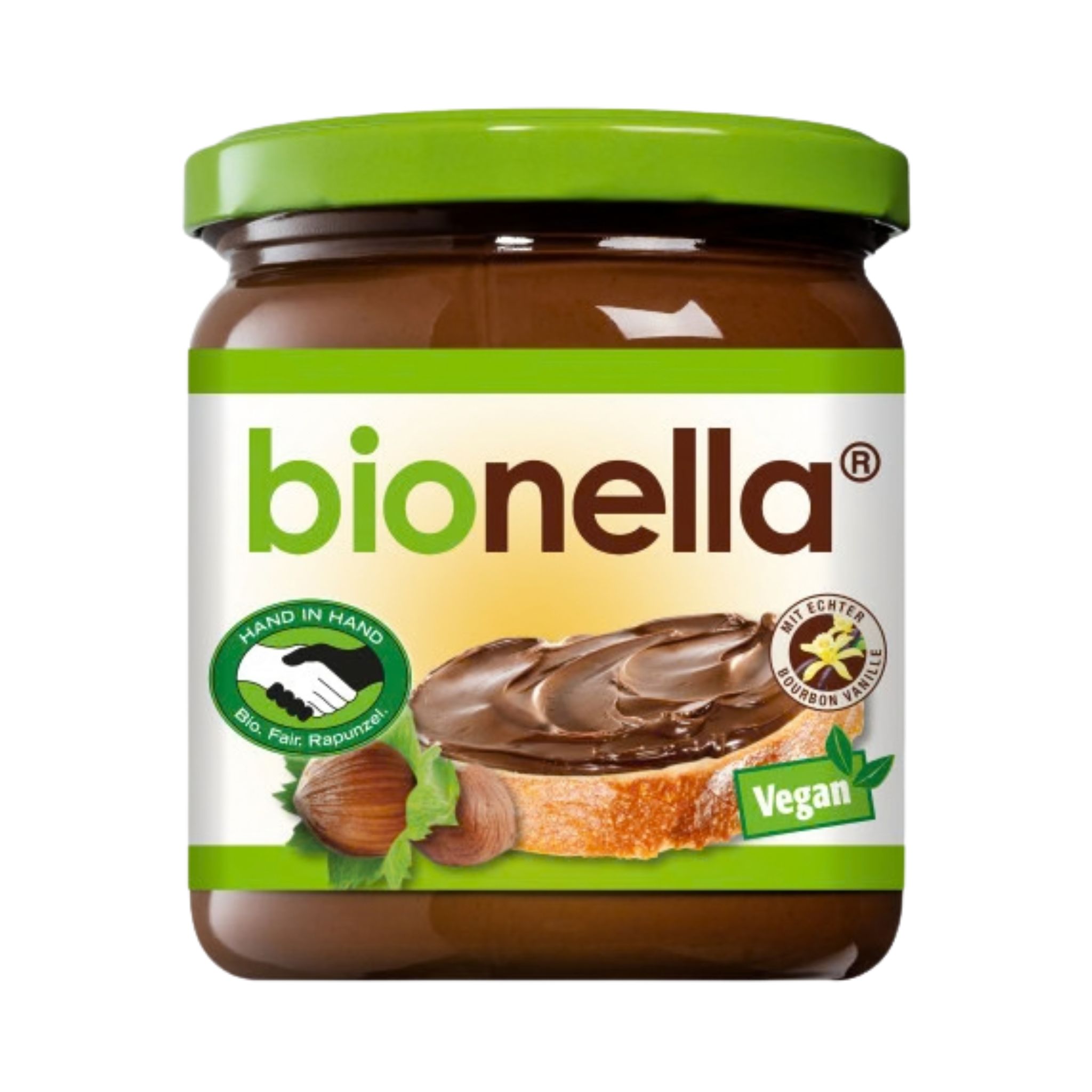 Nougat aux noix bio bionella, pâte à tartiner végétalienne, 400 g