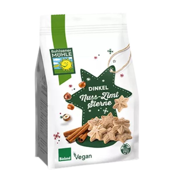 Bohlsener Mühle Dinkel Nuss Zimt Sterne 125g