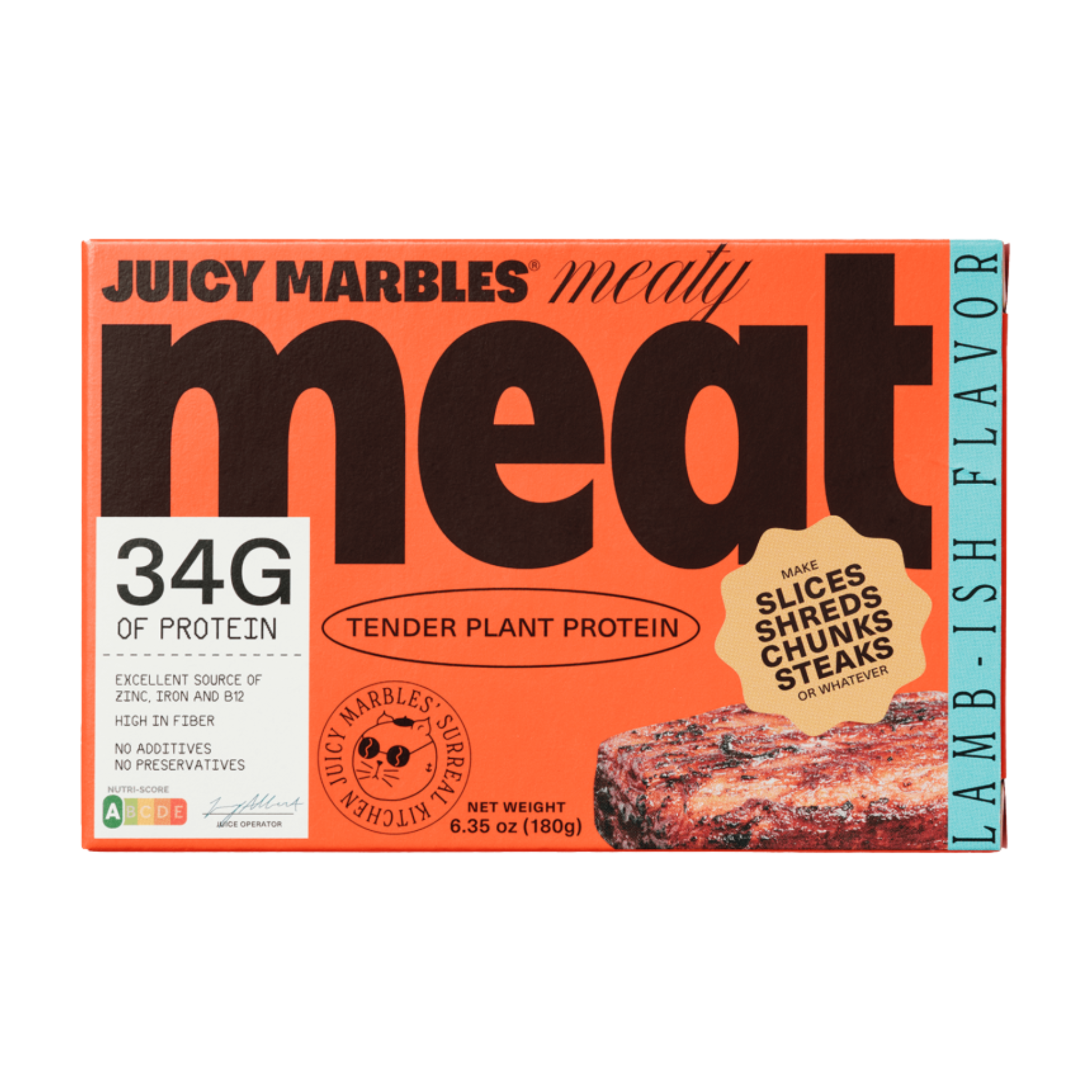 Juicy Marbles Vegan Meaty Meat al gusto di agnello