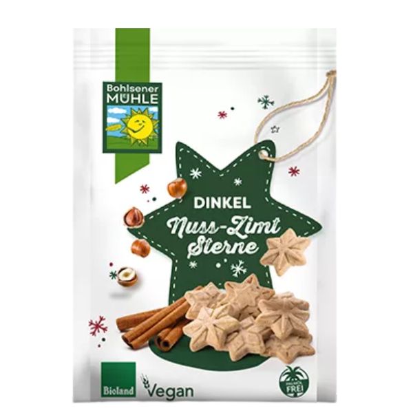 Bohlsener Mühle Dinkel Nuss Zimt Sterne 125g