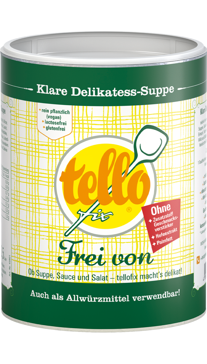 tellofix Klare Delikatess-Suppe 'Frei von' 650g