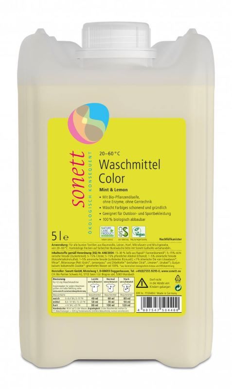 Lessive Color Mint&Lemon, 5l