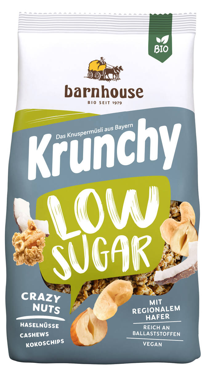 Barnhouse Krunchy Crazy Nuts à faible teneur en sucre 375 g