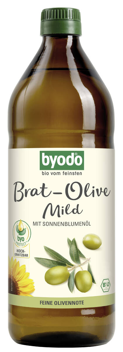 Byodo Bio Brat-Olive mild mit Sonnenblumenöl 0,75l