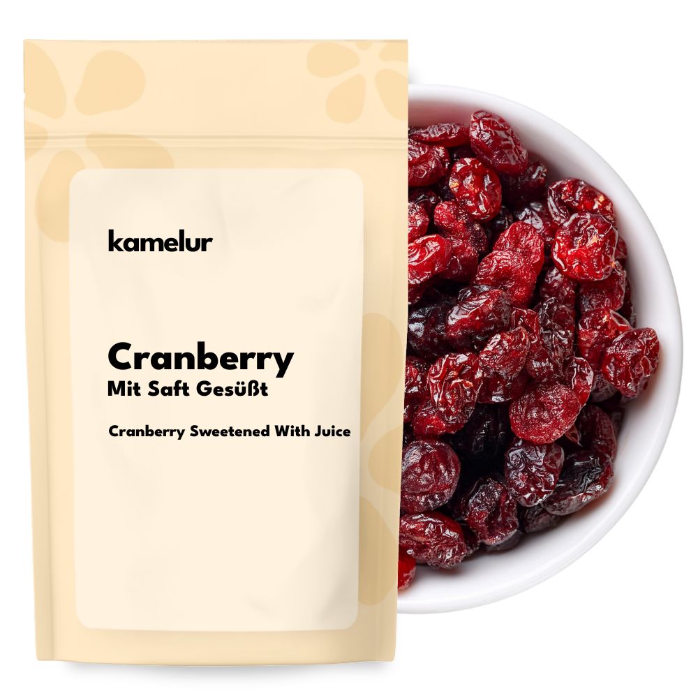 Canneberge, sucrée au jus