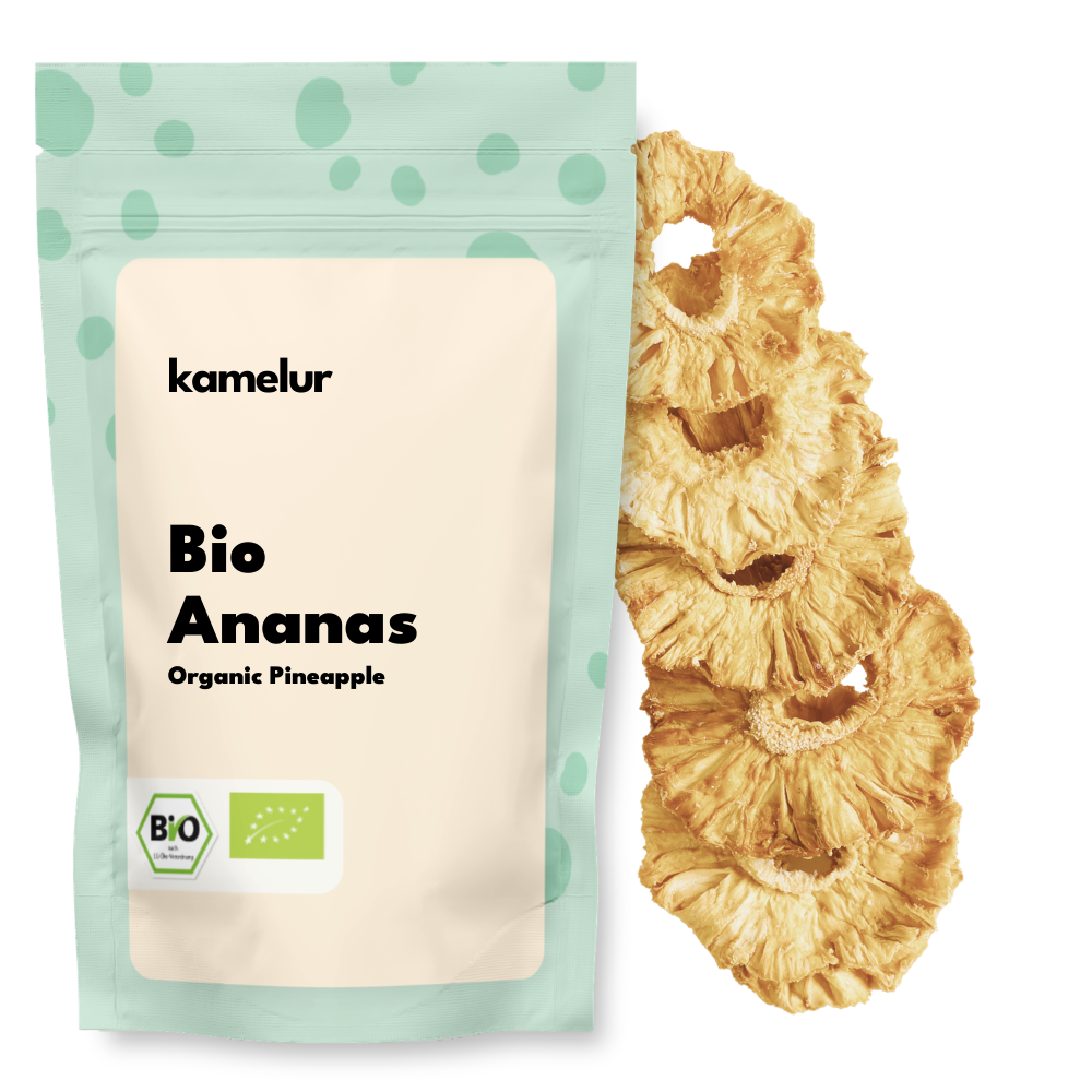 Ananas entier bio en rondelles 1kg