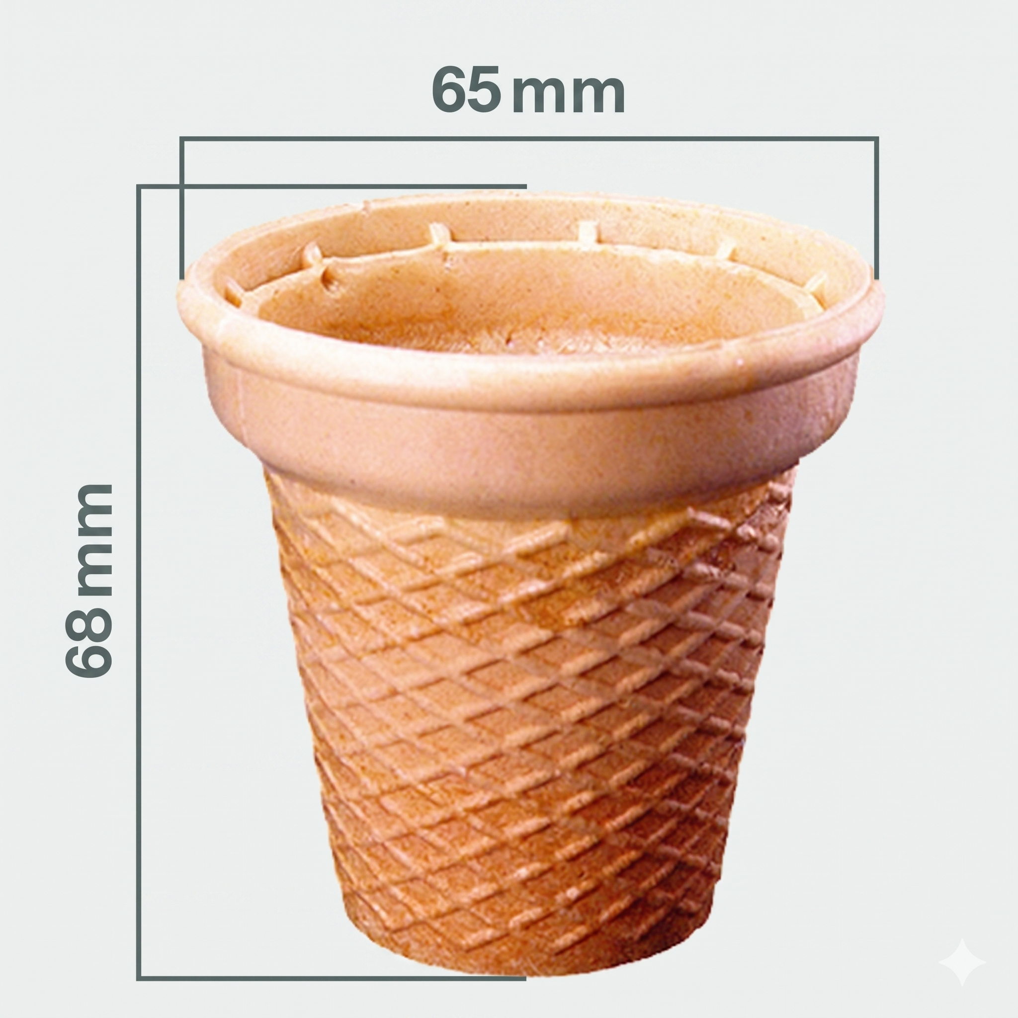 Eiswaffeln Riesenbecher Softeisbecher Groß 100 Stck
