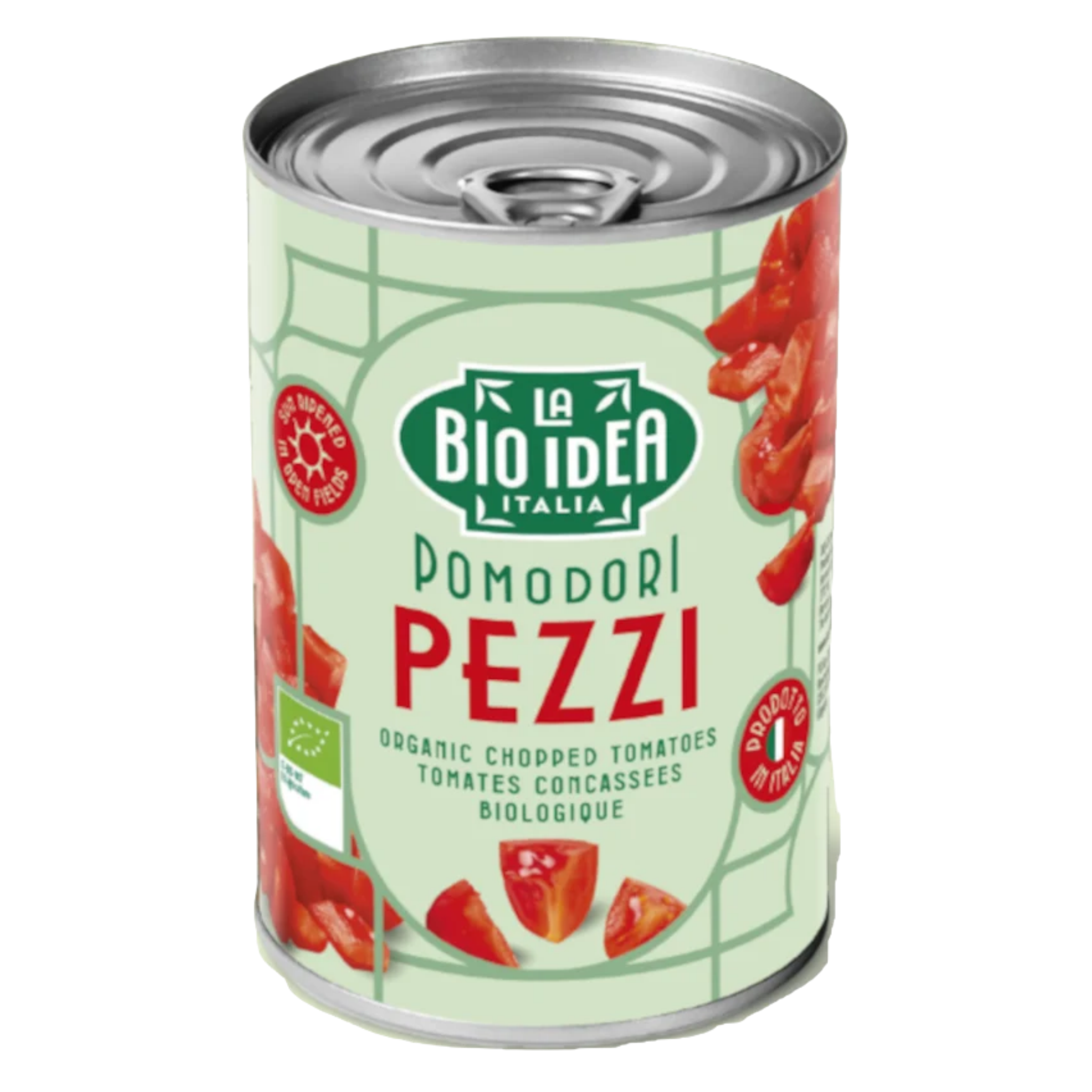 Morceaux de tomates bio au jus de tomate, 400 g