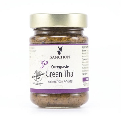 Pâte de curry thaïlandais bio, vert, 190g