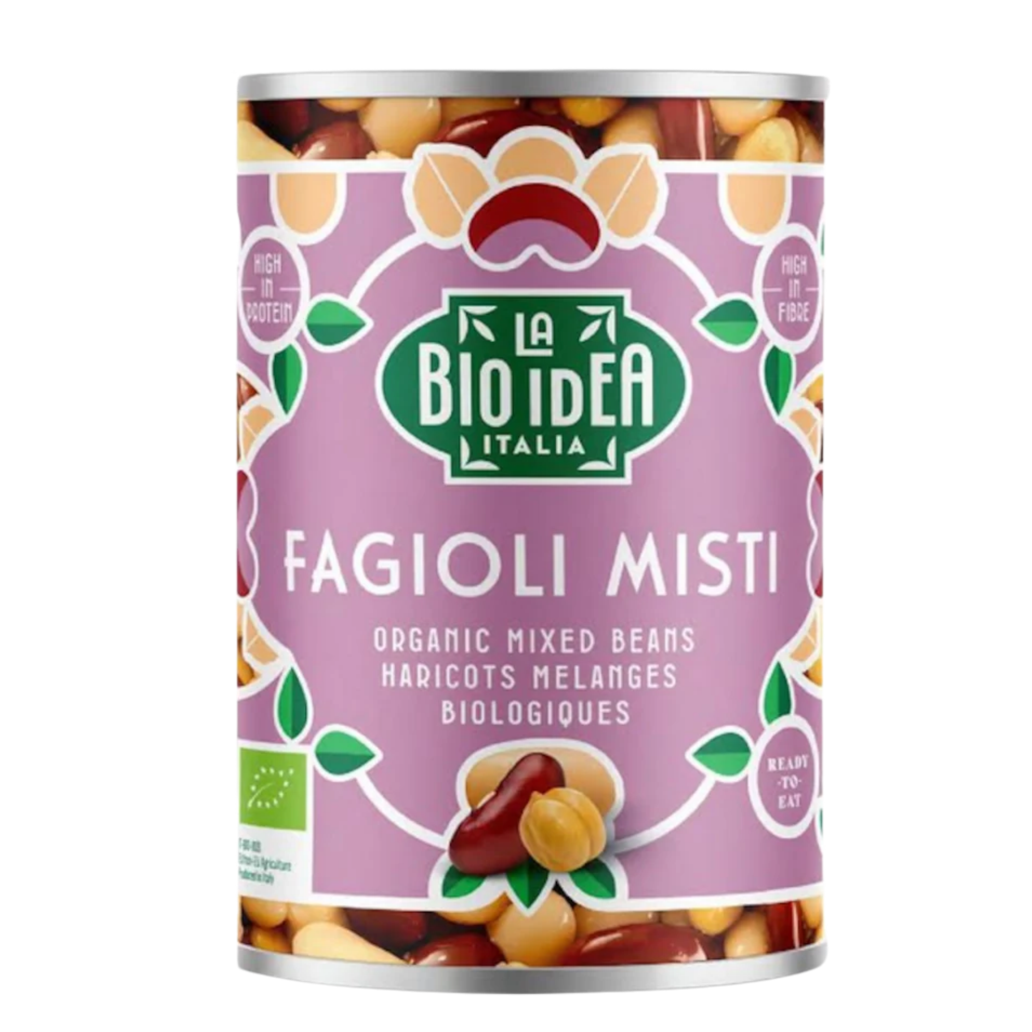 Haricots mélangés bio en boîte, 6x400g