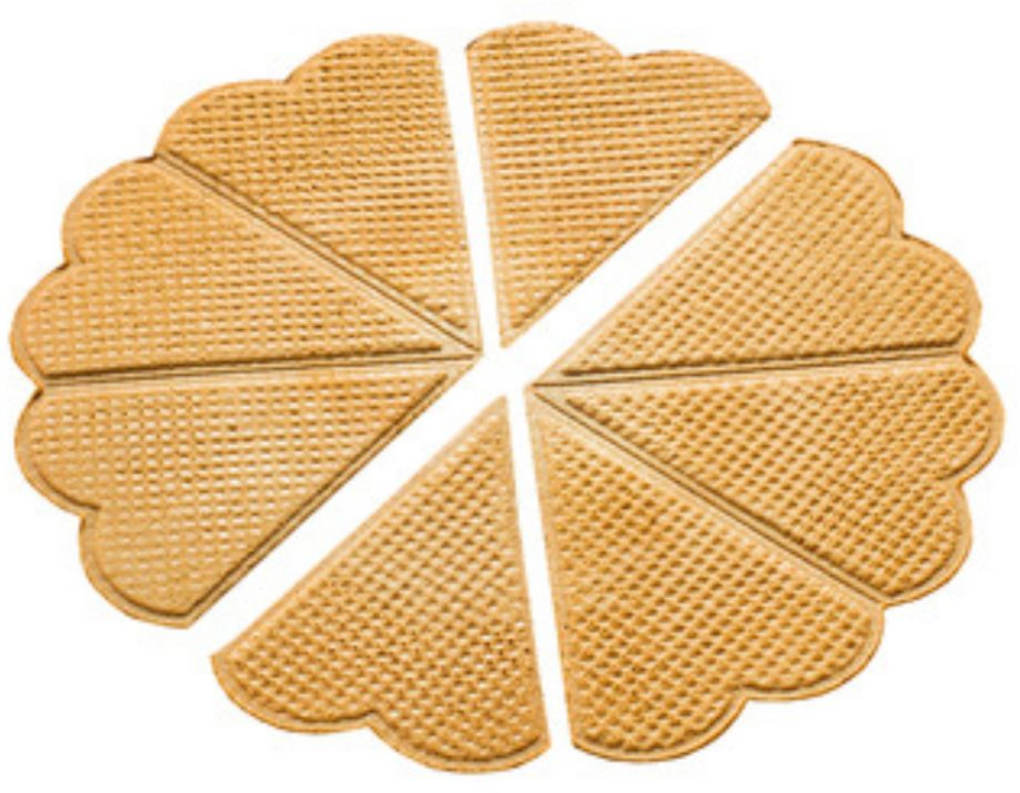 Cialde decorative a ventaglio dolci piegate Decor I