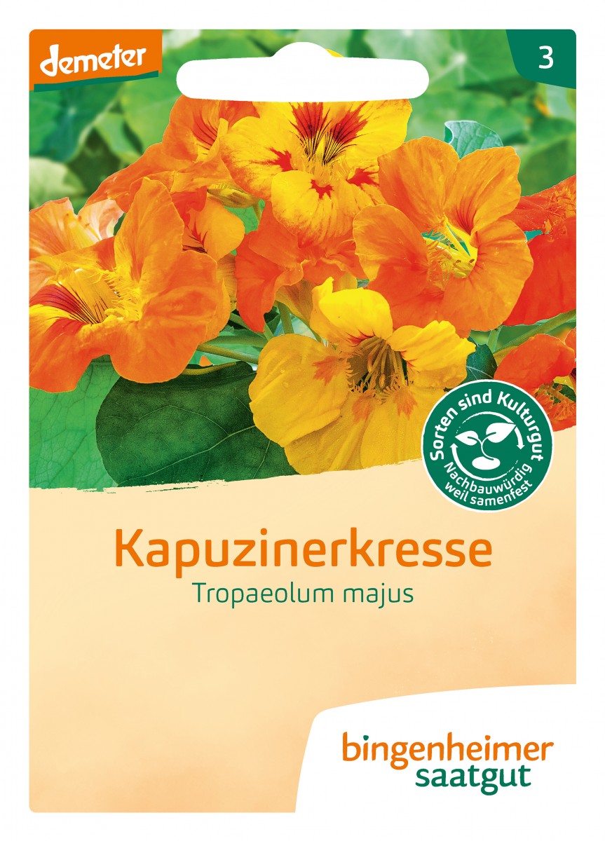 Bingenheimer Saatgut Kapuzinerkresse rankend