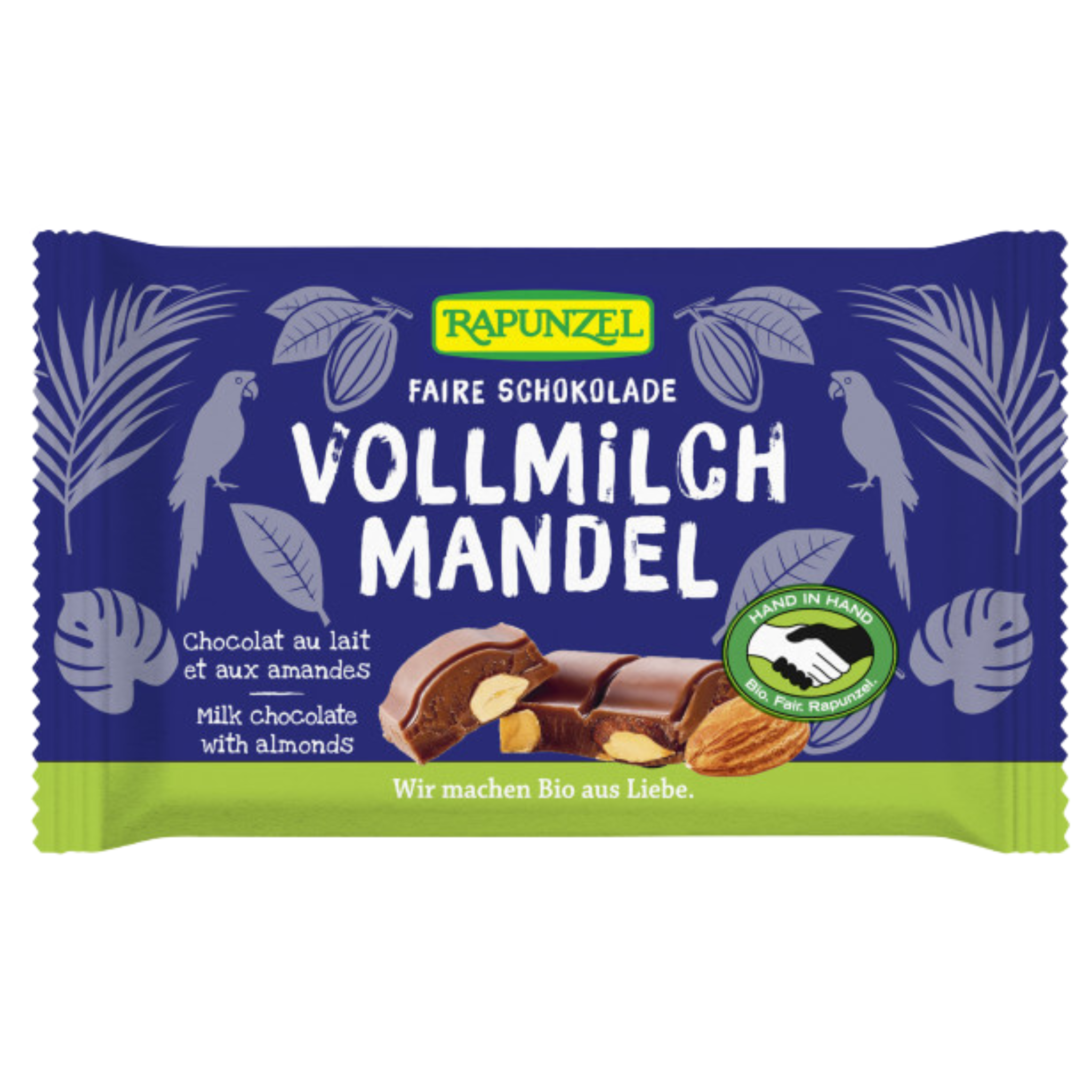 Chocolat au lait aux amandes entières, 12x100g