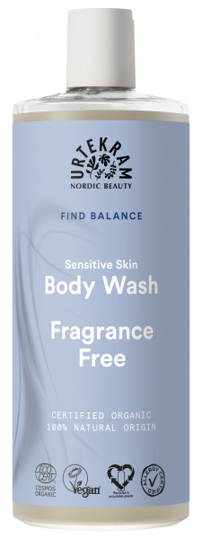 Urtekram Bio Fragrance Free Sensitive Skin Body Wash 500ml