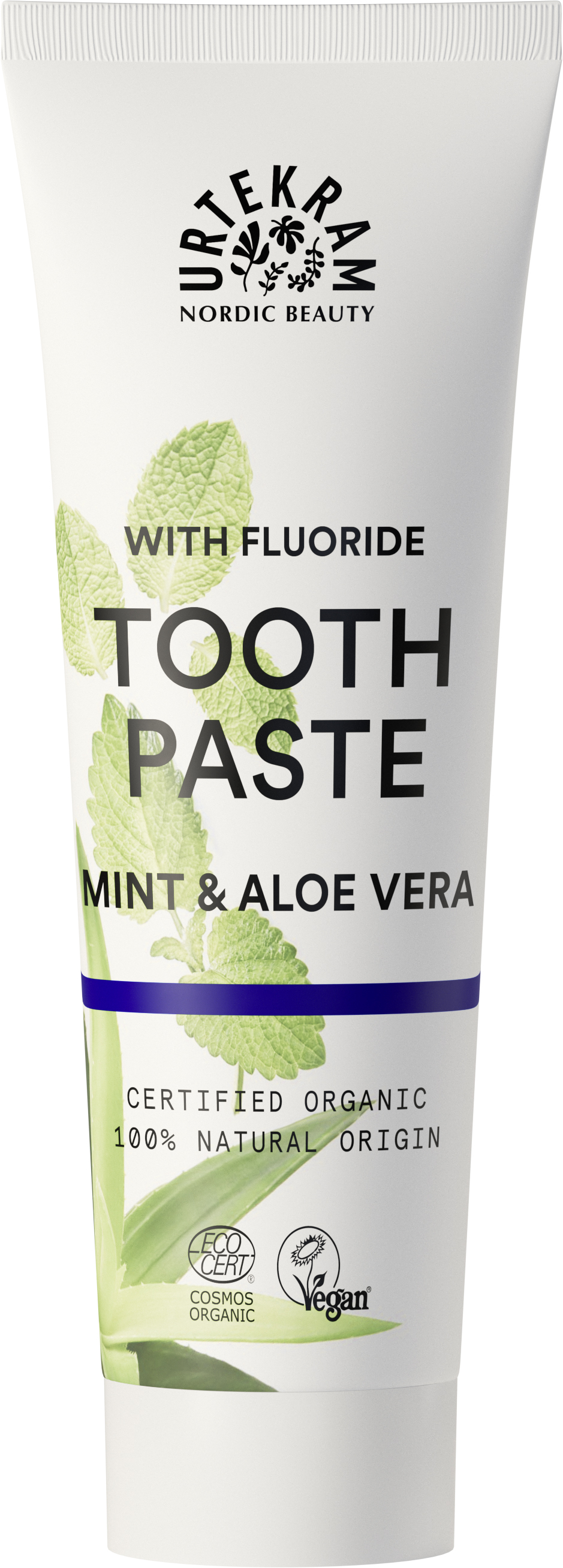 Urtekram Bio Toothpaste Mint & Aloe Vera with Fluoride 75ml