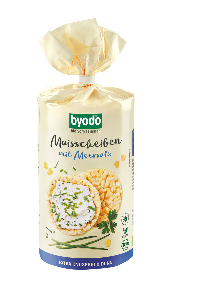 Byodo Bio Mais Scheiben mit Meersalz 120g