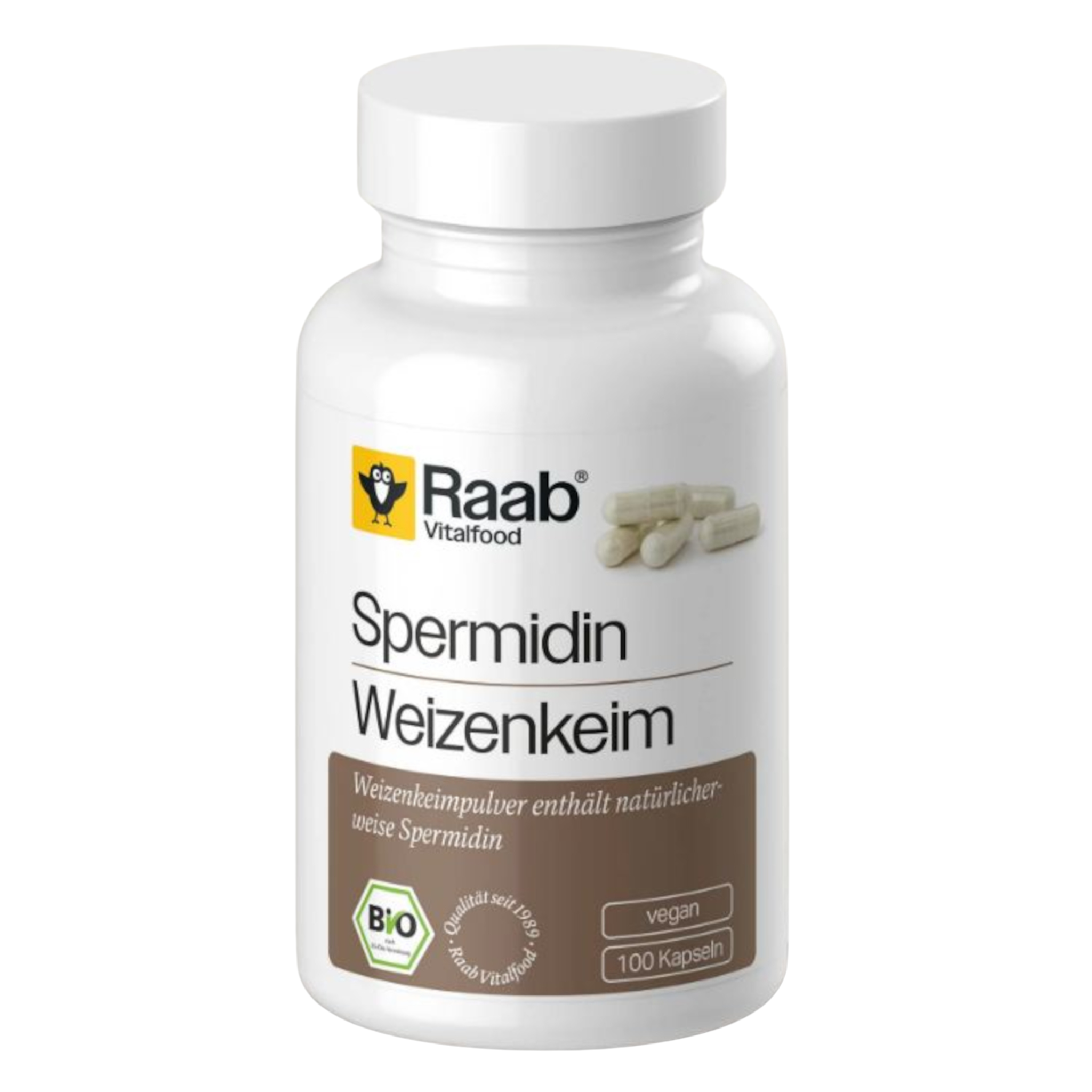 Raab Capsule di Spermidina da germe di grano bio - 35 g