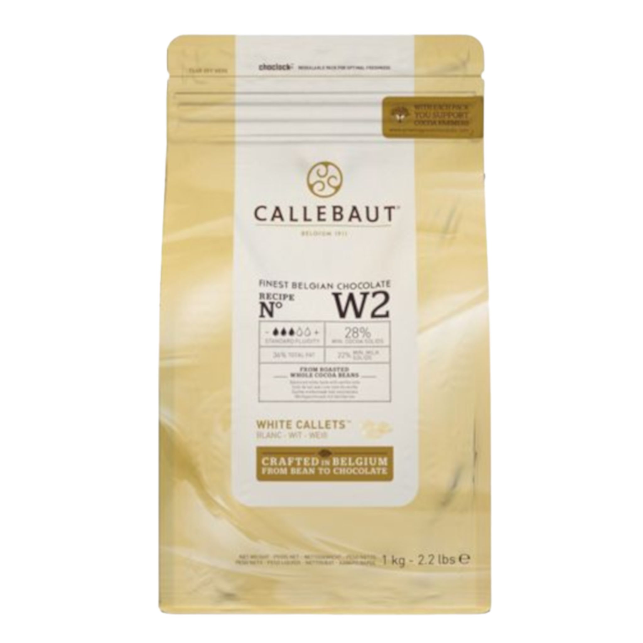 Barry Callebaut Weiße Kuvertüre - 1kg